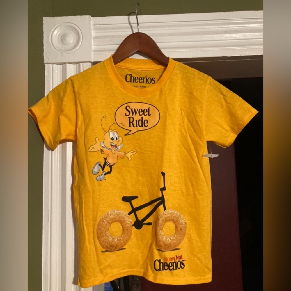 Cheerios Kids Short Sleeve T-Shirt Size Small 6/7 NWT